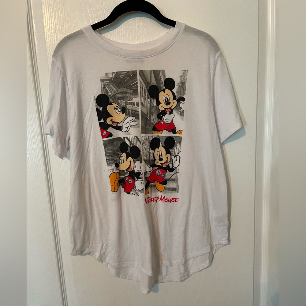 Disney White T-Shirt with Black Logo
